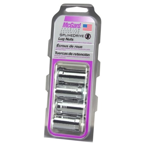 McGard SplineDrive Lug Nut (Cone Seat) M14X1.5 / 1.935in. Length (4-Pack) - Chrome (Req. Tool) thumbnail 6