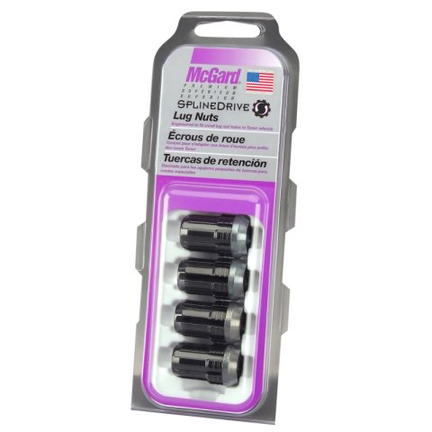 McGard SplineDrive Lug Nut (Cone Seat) M12X1.25 / 1.24in. Length (4-Pack) - Black (Req. Tool) thumbnail 5