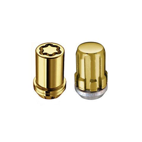 McGard SplineDrive Tuner 4 Lug Install Kit w/Locks & Tool (Cone) M12X1.5 / 13/16 Hex - Gold thumbnail 3