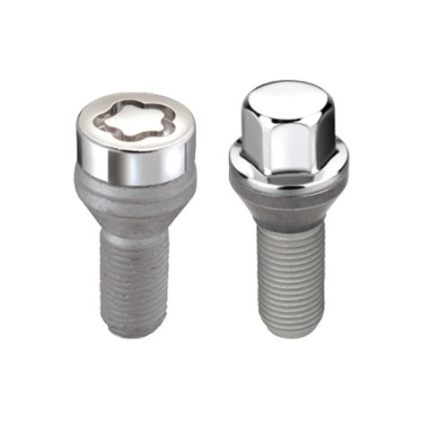 McGard 5 Lug Hex Install Kit w/Locks (Cone Seat Bolt) M14X1.5 / 17mm Hex / 28.0mm Shank L. - Chrome thumbnail 5