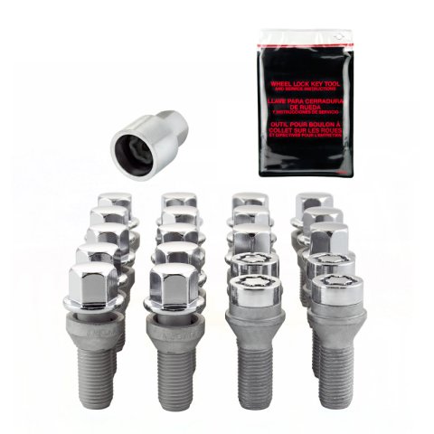 McGard 5 Lug Hex Install Kit w/Locks (Cone Seat Bolt) M14X1.5 / 17mm Hex / 28.0mm Shank L. - Chrome thumbnail 8