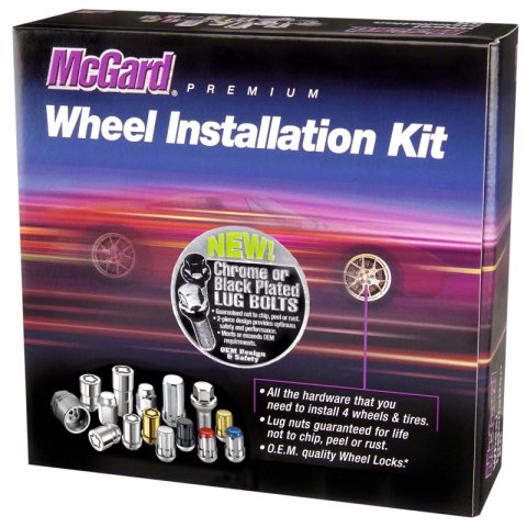 McGard 5 Lug Hex Install Kit w/Locks (Cone Seat Bolt) M14X1.5 / 17mm Hex / 30.5mm Shank L. - Chrome thumbnail 8