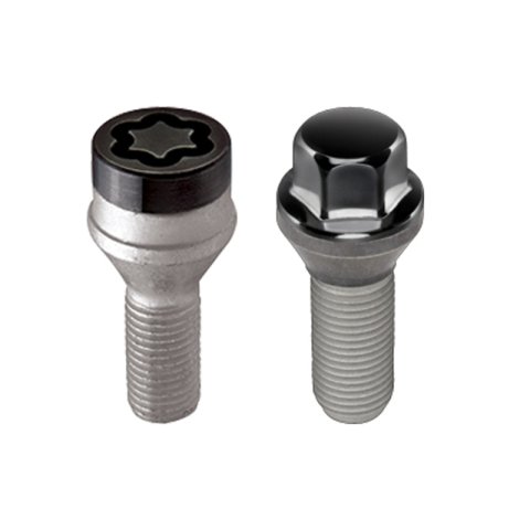 McGard 5 Lug Hex Install Kit w/Locks (Cone Seat Bolt) M14X1.5 / 17mm Hex / 30.5mm Shank L. - Black thumbnail 3