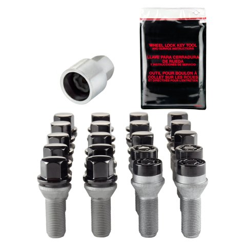 McGard 5 Lug Hex Install Kit w/Locks (Cone Seat Bolt) M14X1.5 / 17mm Hex / 30.5mm Shank L. - Black thumbnail 6