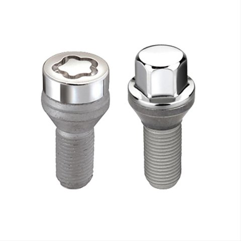 McGard 5 Lug Hex Install Kit w/Locks (Cone Seat Bolt) M14X1.25 / 17mm Hex / 27.5mm Shank L. - Chrome thumbnail 1