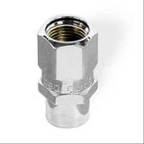 McGard Hex Lug Nut (Drag Racing Short Shank) 7/16-20 / 13/16 Hex / 1.6in. L (Box of 100) - Chrome thumbnail 1