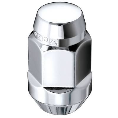 McGard Hex Lug Nut (Cone Seat Bulge Style) 1/2-20 / 3/4 Hex / 1.45in. Length (Box of 100) - Chrome thumbnail 1