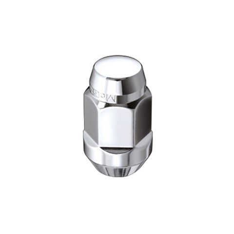 McGard Hex Lug Nut (Cone Seat Bulge Style) 7/16-20 / 3/4 Hex / 1.45in. Length (Box of 100) - Chrome thumbnail 2