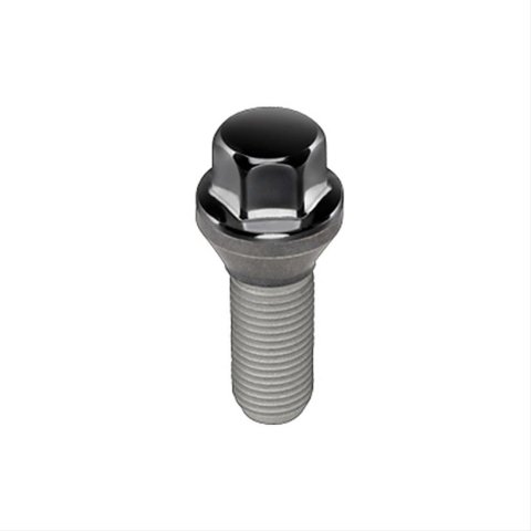 McGard Hex Lug Bolt (Cone Seat) M12X1.25 / 17mm Hex / 22.0mm Shank Length (Box of 50) - Black thumbnail 1