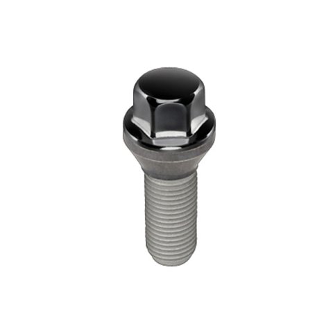 McGard Hex Lug Bolt (Cone Seat) M12X1.25 / 17mm Hex / 22.0mm Shank Length (Box of 50) - Black thumbnail 2