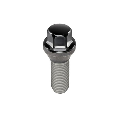McGard Hex Lug Bolt (Cone Seat) M12X1.25 / 17mm Hex / 22.0mm Shank Length (Box of 50) - Black thumbnail 3