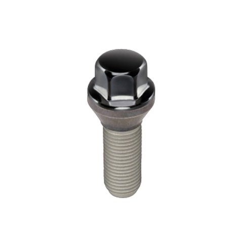 McGard Hex Lug Bolt (Cone Seat) M12X1.25 / 17mm Hex / 25.6mm Shank Length (Box of 50) - Black thumbnail 2