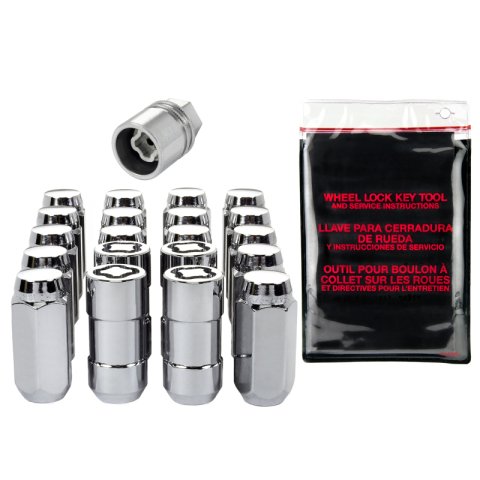 McGard 5 Lug Hex Install Kit w/Locks (Cone Seat Nut) M14X1.5 / 13/16 Hex / 1.945in. Length - Chrome thumbnail 4