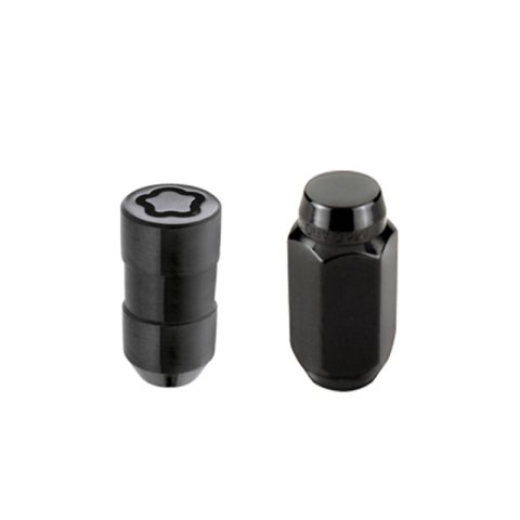 McGard 5 Lug Hex Install Kit w/Locks (Cone Seat Nut) M14X1.5 / 22mm Hex / 1.635in. Length - Black thumbnail 1