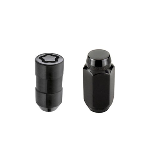 McGard 5 Lug Hex Install Kit w/Locks (Cone Seat Nut) M14X1.5 / 22mm Hex / 1.635in. Length - Black thumbnail 2