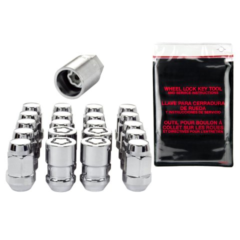McGard 5 Lug Hex Install Kit w/Locks (Cone Seat Nut / Bulge) M12X1.5 / 3/4 Hex / 1.45in L - Chrome thumbnail 3