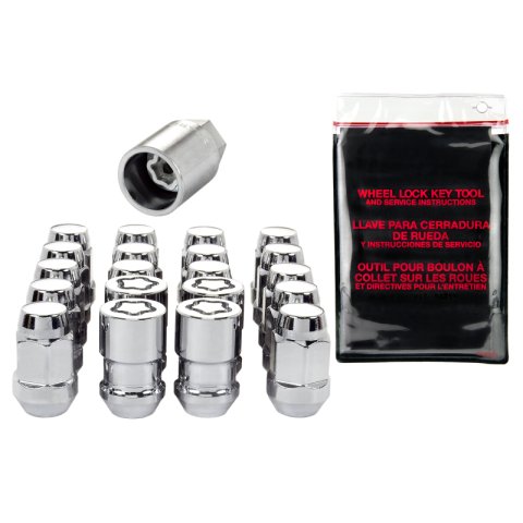 McGard 5 Lug Hex Install Kit w/Locks (Cone Seat Nut / Bulge) M12X1.5 / 3/4 Hex / 1.45in L - Chrome thumbnail 7
