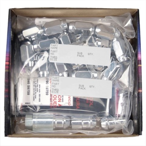 McGard Jeep Wrangler Hex Install Kit (Cone Seat) 1/2-20 / 13/16 Hex (18 Lug Nuts / 5 Locks) - Chrome thumbnail 8