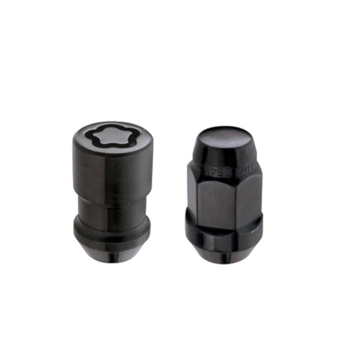 McGard Jeep Wrangler Install Kit (Cone Seat Bulge) 1/2-20 / 3/4 Hex / (18 Lug Nuts / 5 Locks) - Blk thumbnail 1