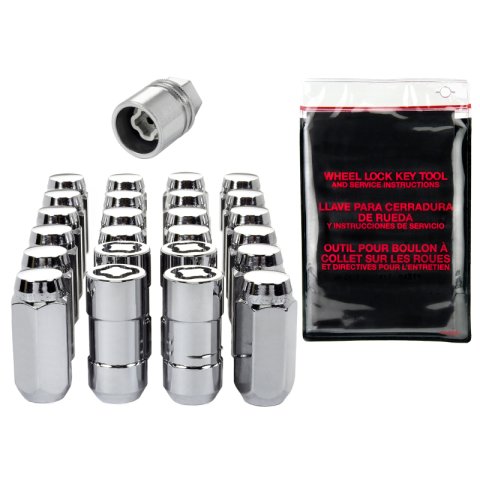 McGard 6 Lug Hex Install Kit w/Locks (Cone Seat Nut) M14X1.5 / 13/16 Hex / 1.945in. L - Chrome thumbnail 6