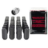 McGard 8 Lug Hex Install Kit w/Locks (Cone Seat Nut) M14X2.0 / 13/16 Hex / 2.25in. Length - Black thumbnail 8