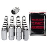 McGard 8 Lug Hex Install Kit w/Locks (Cone Seat Nut) 9/16-18 / 13/16 Hex / 1.75in. Length - Chrome thumbnail 4