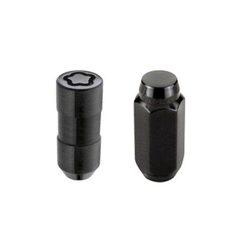 McGard 8 Lug Hex Install Kit w/Locks (Cone Seat Nut) M14X1.5 / 22mm Hex / 1.945in. Length - Black thumbnail 2