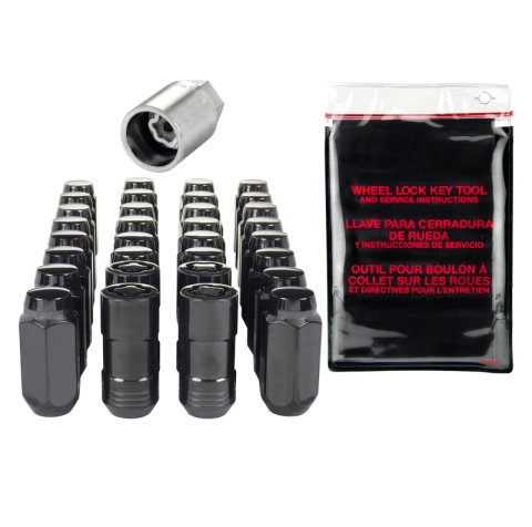 McGard 8 Lug Hex Install Kit w/Locks (Cone Seat Nut) M14X1.5 / 22mm Hex / 1.945in. Length - Black thumbnail 7