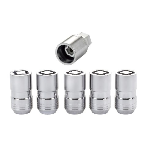 McGard Wheel Lock Nut Set - 5pk. (Cone Seat) M14X1.5 / 22mm Hex / 1.639in OAL - Chrome thumbnail 2