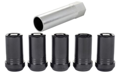 McGard Wheel Lock Nut Set - 5pk. (Cone Seat Tuner) M14X1.5 / 22mm Hex / 1.648in OAL - Black thumbnail 7