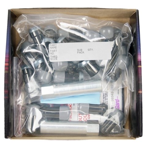 McGard SplineDrive Tuner 23-PC Jeep JL Install Kit w/Locks & Tool (Cone) M14X1.5 / 22m Hex - Chrome thumbnail 1