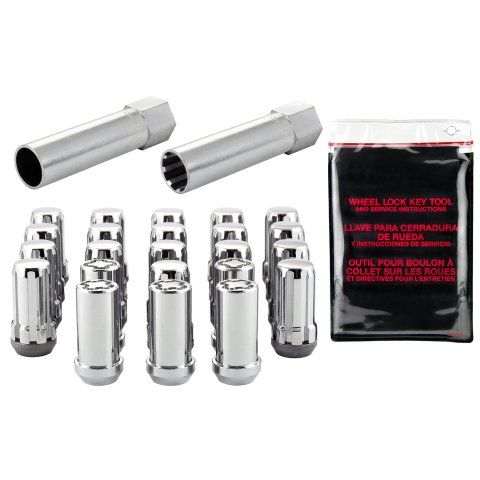 McGard SplineDrive Tuner 23-PC Jeep JL Install Kit w/Locks & Tool (Cone) M14X1.5 / 22m Hex - Chrome thumbnail 2