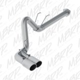 MBRP 17-19 Ford F-250/350/450 6.7L 4in Filter Back Single Side Dual Exit T409 Exhaust System thumbnail 1