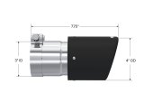 MBRP Universal Carbon Fiber Tip 4in OD/3in Inlet/7.7in L thumbnail 9