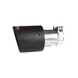 MBRP Universal Carbon Fiber Tip 4in OD / 2.5in Inlet / 7.7in L thumbnail 1
