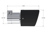 MBRP Universal Carbon Fiber Tip 4in OD / 2.5in Inlet / 7.7in L thumbnail 9