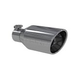 MBRP Universal Tip 4.5 O.D. Angle Rolled End 2.5 Inlet 11in Length - T304 thumbnail 2