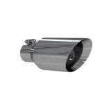 MBRP Universal Tip 4.5 O.D. Dual Walled Angled Rolled End 2.5 Inlet 12in Length - T304 thumbnail 2