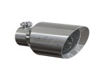MBRP Universal Tip 4.5 O.D. Dual Walled Angled Rolled End 2.5 Inlet 12in Length - T304 thumbnail 3