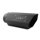 MBRP Universal Hex Tip 5in Inlet 16in Length w/ Logo - Black Coated thumbnail 2