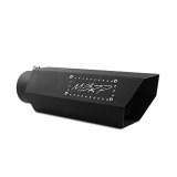 MBRP Universal Hex Tip 4in Inlet 16in Length w/ Logo - Black Coated thumbnail 1