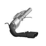 MBRP 09+ Chevrolet Silverado 1500 3in Cat Back Pre-Axle Dual Outlet w/ 4in Tip - Black thumbnail 2