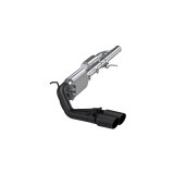 MBRP 09+ Chevrolet Silverado 1500 3in Cat Back Pre-Axle Dual Outlet w/ 4in Tip - Black thumbnail 3