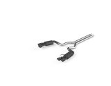 MBRP 18-19 Ford Mustang GT 5.0 3in Dual Split Rear Cat Back w/ Quad 4in Dual Wall Tips- Black Coated thumbnail 2