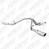 MBRP 2007-2008 Chev/GMC 1500 (Next Gen.) CC EC (excl. 8 bed) 4.8/5.3L/6.0L Cat Back Dual Split thumbnail 1