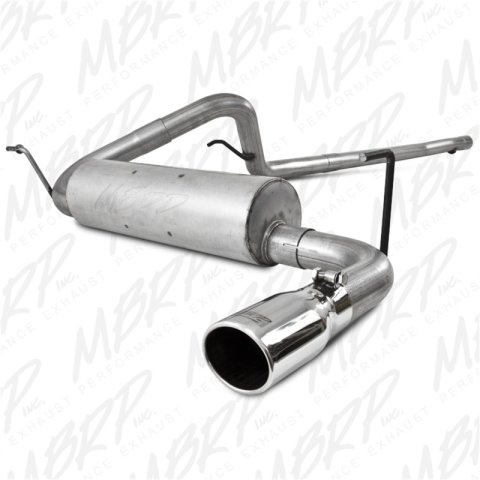 MBRP 2007-2009 Jeep Wrangler 4dr 3.8L V6 Cat Back Single thumbnail 2