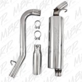 MBRP 1997-1999 Jeep Wrangler (TJ) Inline-4 2.5L Inline-6 4.0L Cat Back Single thumbnail 4