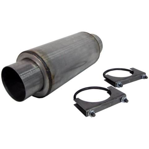 MBRP Universal Resonator 4 Inlet /Outlet 12 Body 18 Overall Aluminized thumbnail 3