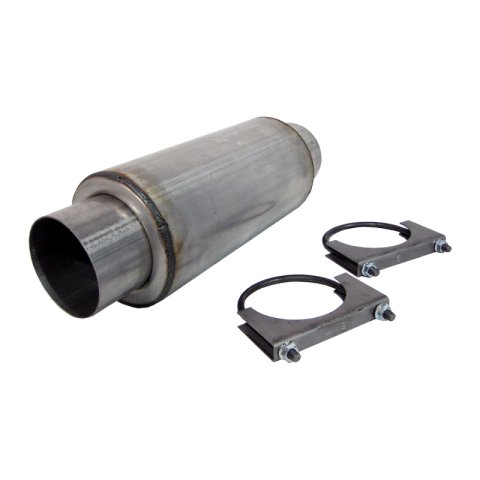 MBRP Universal Resonator 4 Inlet /Outlet 12 Body 18 Overall Aluminized thumbnail 4