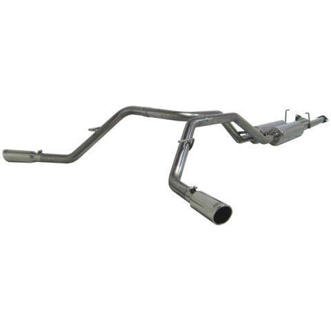MBRP 2007-2009 Toyota Tundra 4.7/5.7L V8 DC-Std. & CM-SB Cat Back Dual Side Exit thumbnail 1